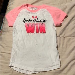 Girls under armour shirt size 5